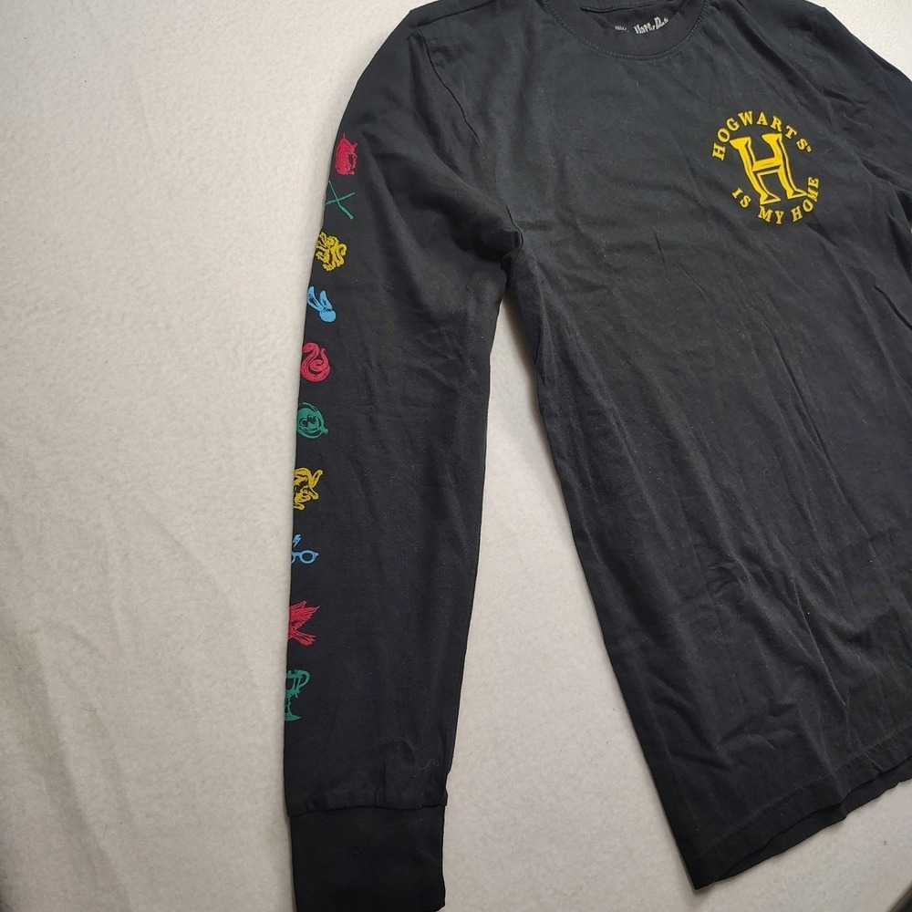 Harry Potter Wizarding World Mens Black Hogwarts Is My Home Long Sleeve Shirt S - Picture 4 of 8